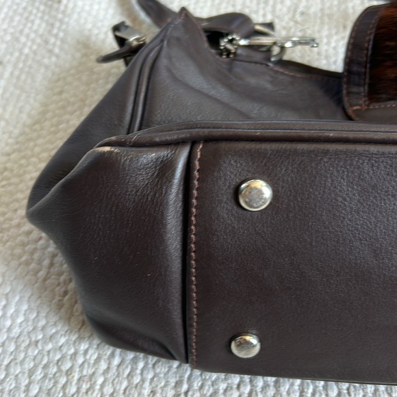 American West Purse & wallet. Genuine embossed  leather & soft  brindle hide - Picture 10 of 16